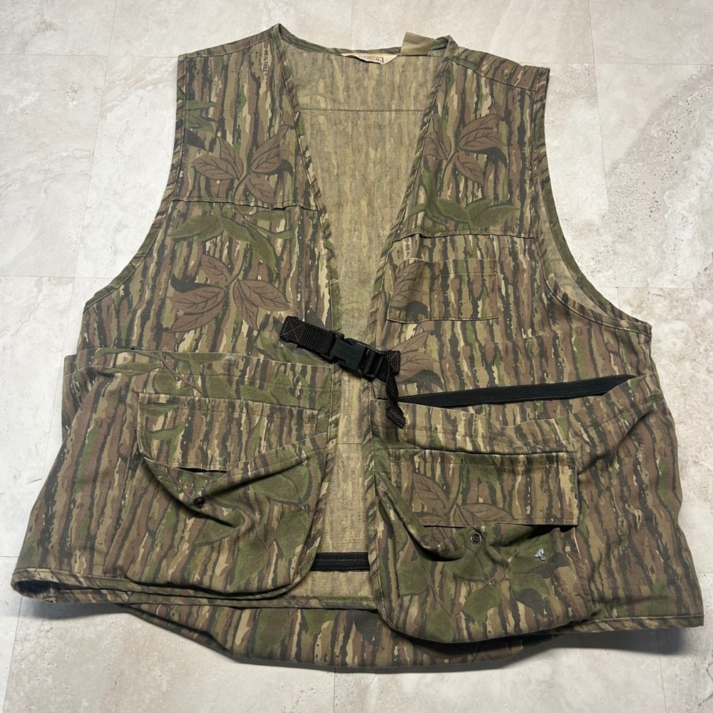 Walls Hunting Vest Camo Mens L/XL Realtree Vintage Utility Game Bag USA